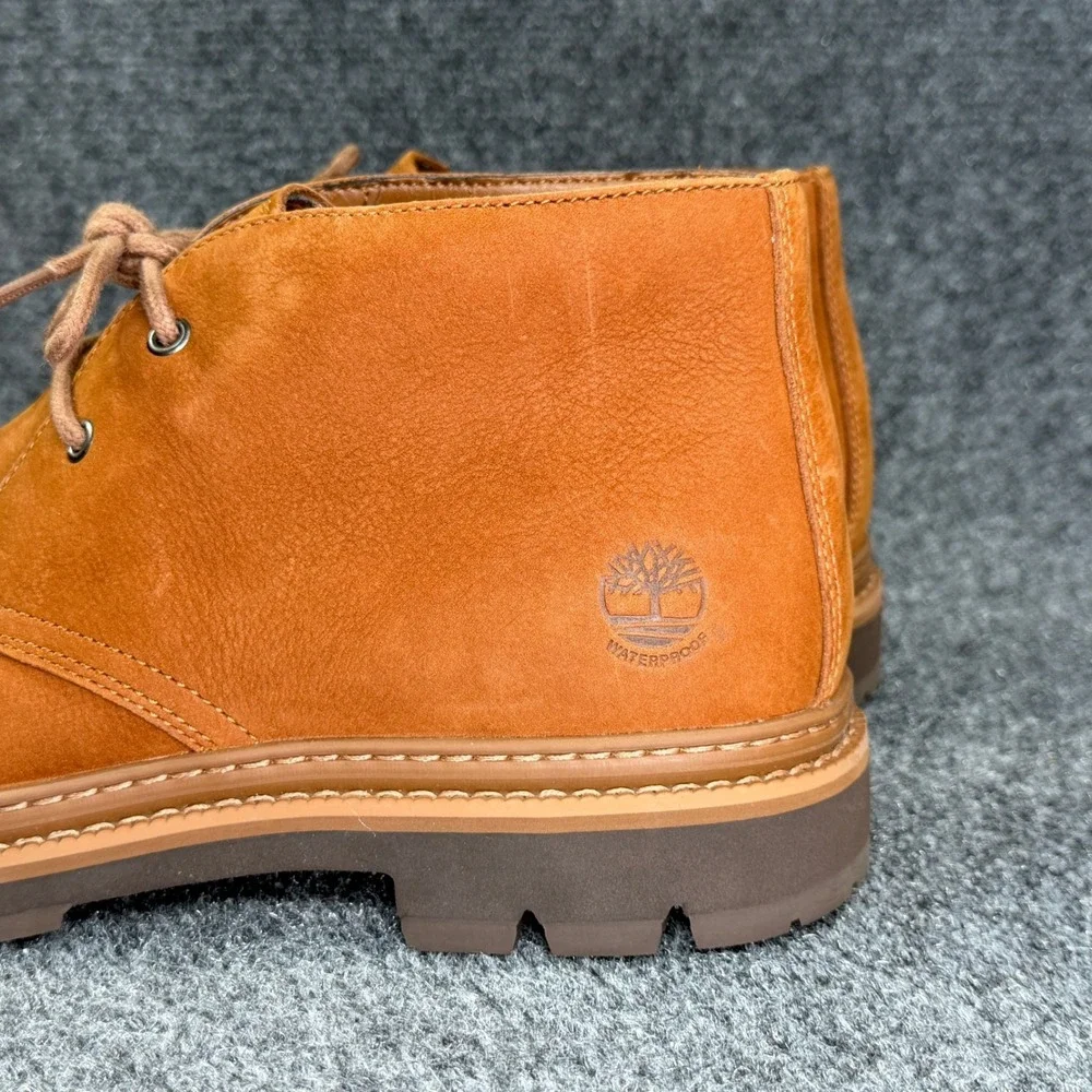 Timberland Port Union Chukka Boots Men's 9 Brown Leather Waterproof Classic Shoe